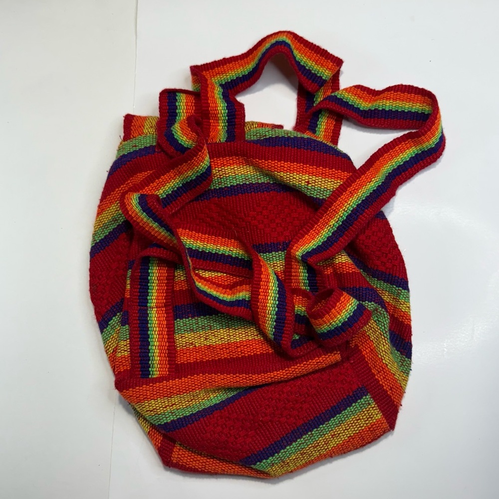 Mini Colorful Cloth Backpack - Picture 2 of 3